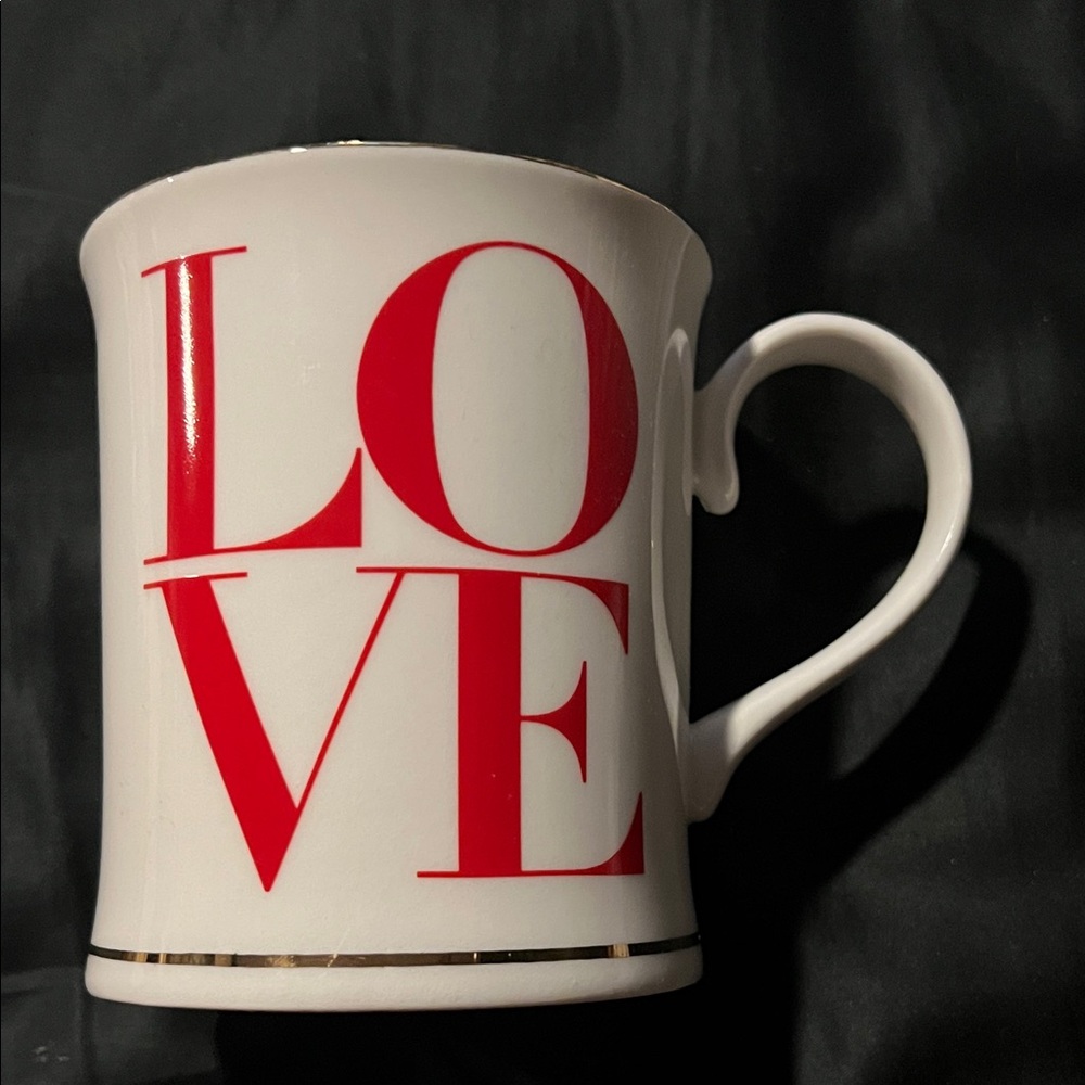 Hallmark White Mug with Bold Red LOVE Design